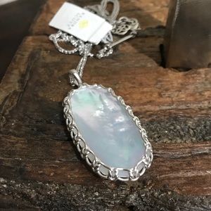 NWT Kendra Scott Silver Ivory MOP Macrame Reid!